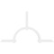 Ekena Millwork Ericson Architectural Grade PVC Gable Bracket, 96"W x 56"H x 2"D x 4"F, 14/12 Pitch GBP096X56X0204ERI00 - alternate 2